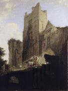 William Hodges View of Part of Ludlow Castle in Shropshire Spain oil painting artist